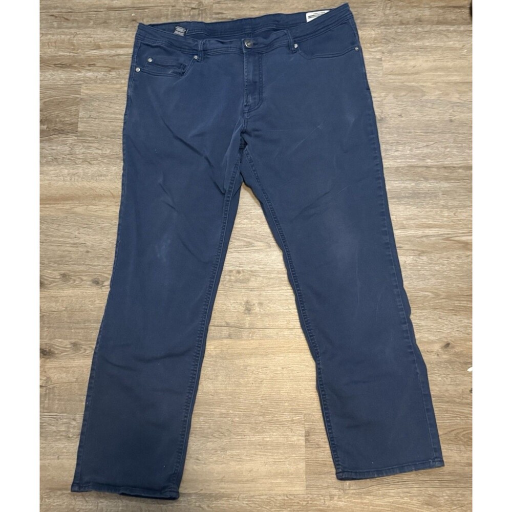 Buffalo David Bitton Archer Mens 40x32 Blue Slim Straight Stretch Pants